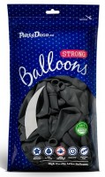 Preview: 100 party star balloons anthracite 30cm