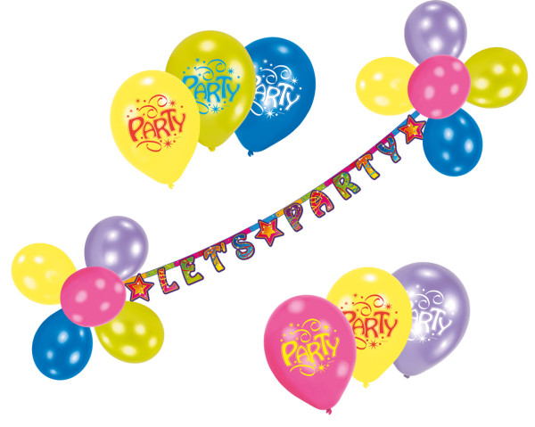 Party fun balloon decoration set