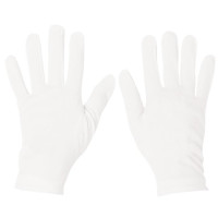 Preview: White cotton gloves for adults