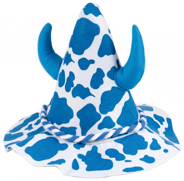 Sombrero de vaca Seppl azul blanco