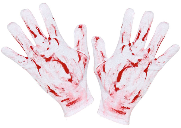 Bloodstained gloves for adults