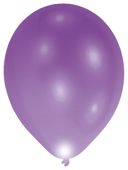 5 LED Luftballons Bunt 24h Brenndauer 6