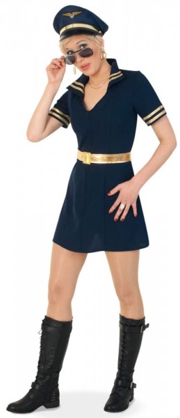 Klasyczna sukienka pilotka z paskiem 4