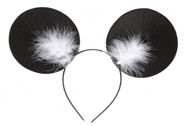 Zwarte hoofdband met muis oren