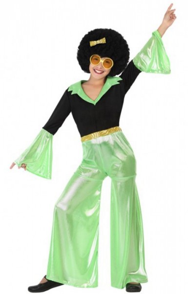 Disco party girl child costume