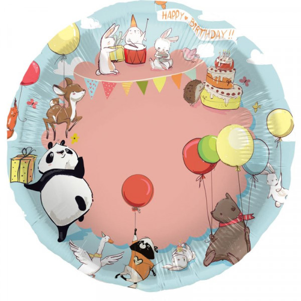 3D Animal Birthday Folienballon 56cm