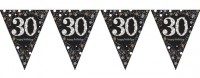 Golden 30th Birthday pennant chain 4m
