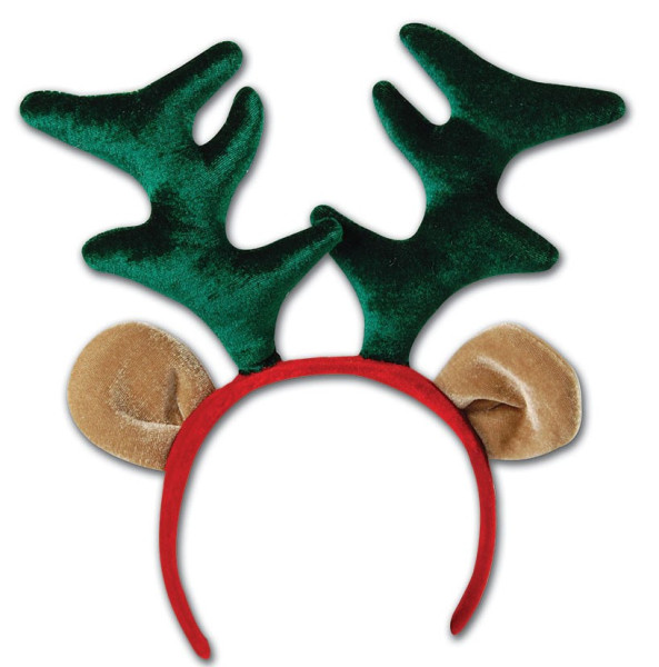 Christmas headband with reindeer horns and ears