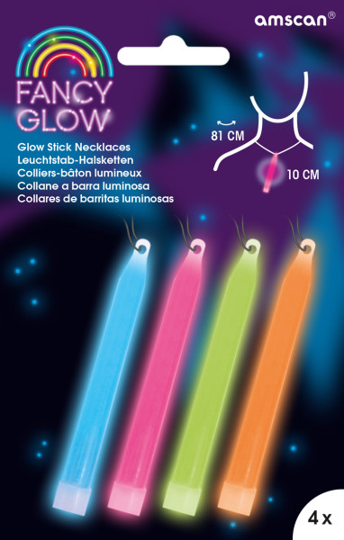 Power Glowstick Met Koord 10cm Kleurrijk