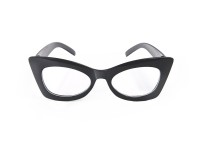 Widok: Czarne okulary imprezowe w stylu retro 15x5x14 cm