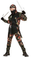 Vorschau: Camouflage Ninja Kinder Kostüm