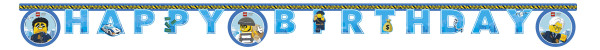 Lego City Happy Birthday Banner 2m