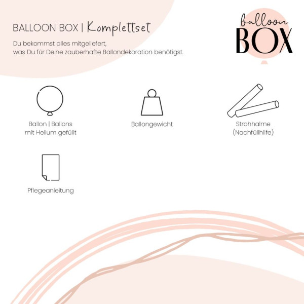 Heliumballon in der Box Dankeschön 3