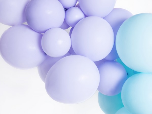10 party star balloons lavender 30cm