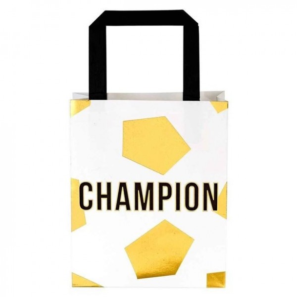 6 Champion gift bags 19cm