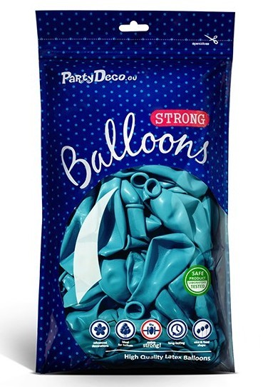 10 balonów Caribbean Blue 27cm