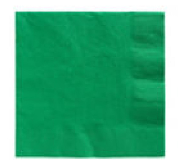 50 serviettes en vert 25cm