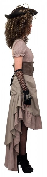 Ruched steampunk dress Lady Amber 2