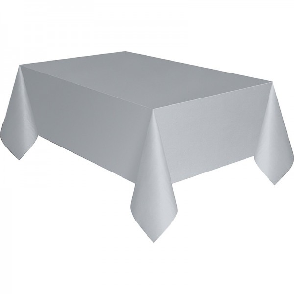 PVC tablecloth Vera silver 2.74 x 1.37m