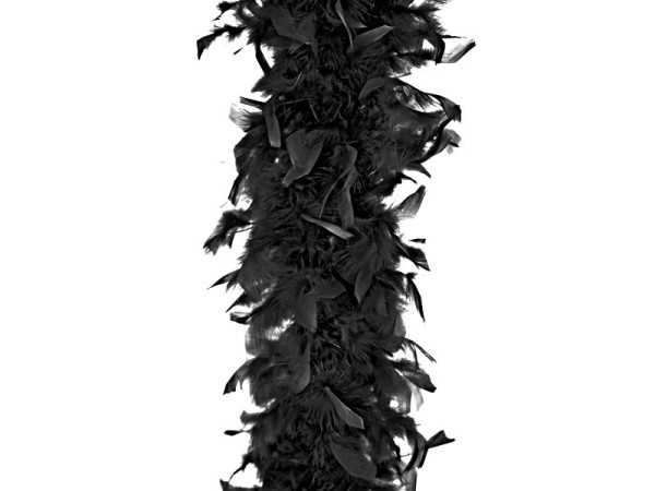 Schwarze Federboa Lina 180cm