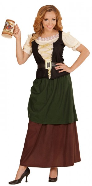 Historical innkeeper costume in muted colors 3