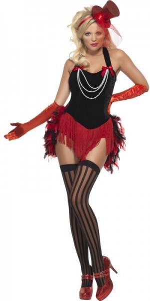 Burlesque 20s feather costume
