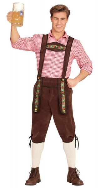Pantalón tradicional marrón para hombre