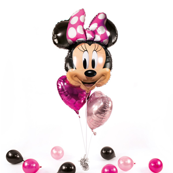 XXL Heliumballon in der Box 3-teiliges Set Minnie Mouse