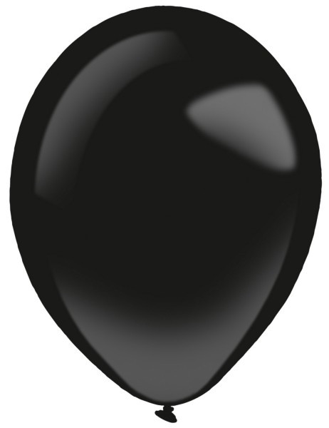 50 ballons en latex noir fashion 27,5 cm