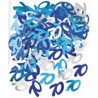 Preview: 70th birthday blue scattered wonder