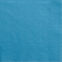 Aperçu: 20 serviettes Scarlett bleu 33cm