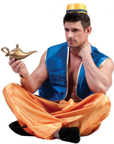 Blå Aladin vest fra 1001 nætter for mænd 2