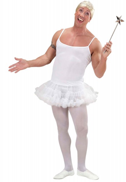 Weißes Herren Ballerina Kostüm 2
