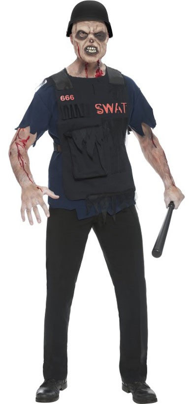 Costume da unità zombie SWAT