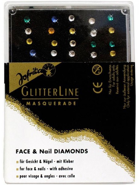Colorful rhinestones for skin and nails