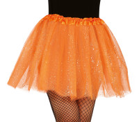 Glitter tutu for women orange