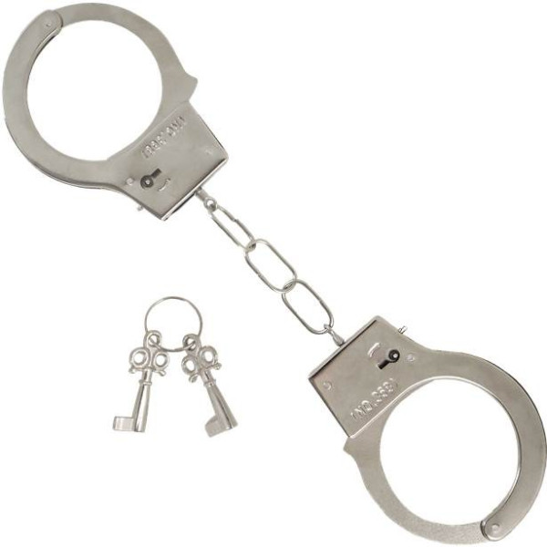 Metallic handcuffs Polizia