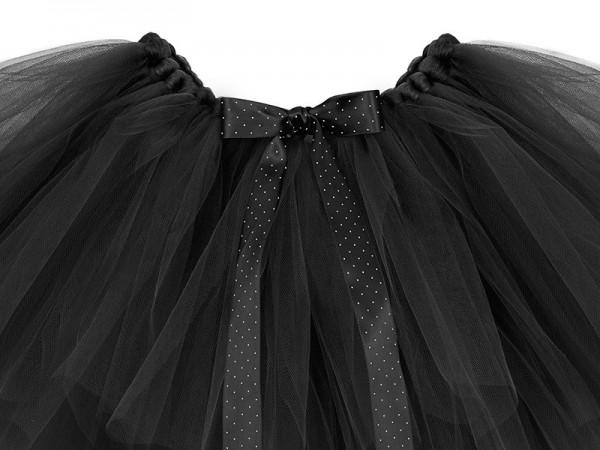 Black tutu with bow ribbon 2