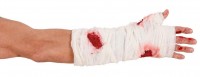Widok: Krwawy bandaż na ramię