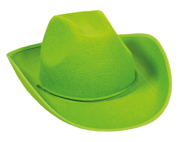 Party cowboy hat in lime green