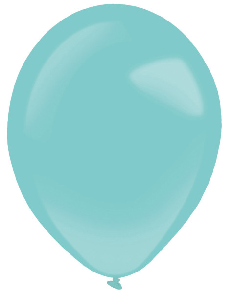 50 ballons en latex mode turquoise 27,5cm