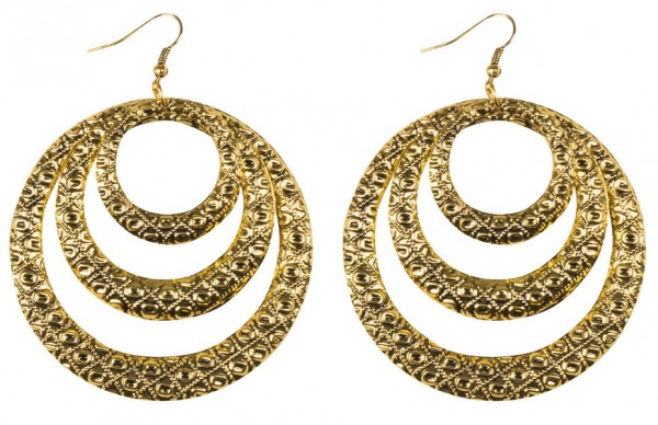 Glitter earrings circles 3