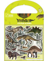 Aperçu: Sticker scènes préhistoriques dinosaures