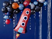 Preview: Space party foil balloon 44cm x 1.15m