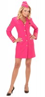 Voorvertoning: Roze stewardess jas Abby