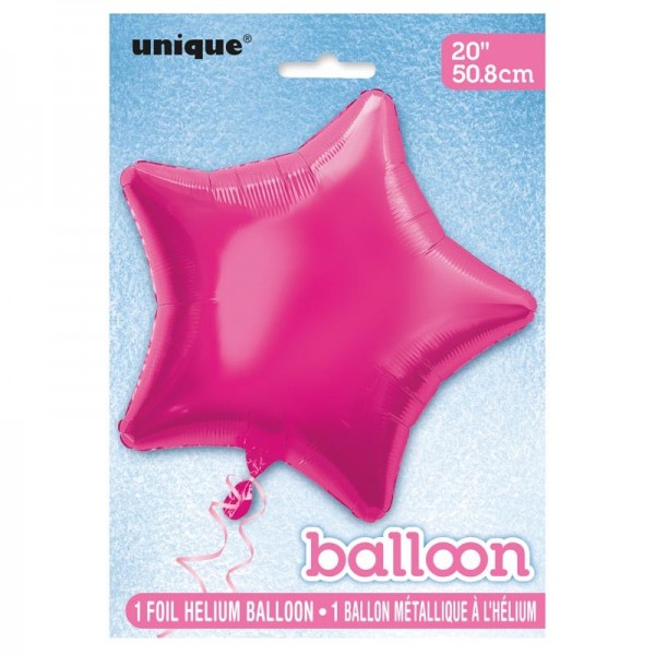 Folieballong Rising Star rosa