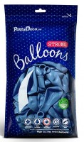 Vorschau: 10 Partystar metallic Ballons royalblau 27cm