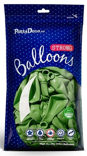 20 Partystar metallic Ballons apfelgrün 23cm