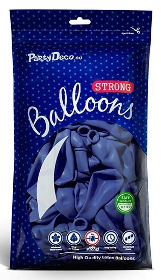 100 Partystar Luftballons lila-blau 30cm 2