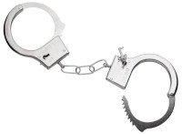 Vorschau: Silberne Polizei Handschellen
